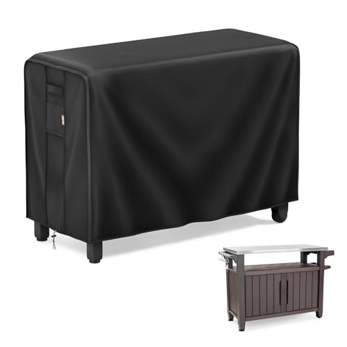MR. COVER Outdoor prep table cover 52 inch for Keter Unity XL Outdoor Rolling Table Cart, Heavy Waterproof for Grill Dining Kitchen Cart Protective, Outdoor Storage Box Cover, Patio Food Prep Station - Image 1