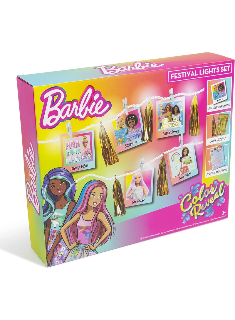 Barbie Festival Lights Set. Includes Fairy Lights, Tassels, Holographic Stickers - Image 1