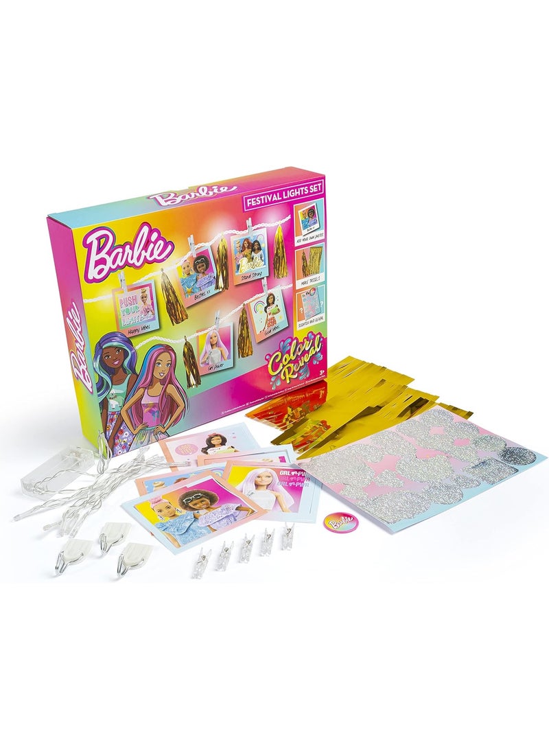 Barbie Festival Lights Set. Includes Fairy Lights, Tassels, Holographic Stickers - Image 4