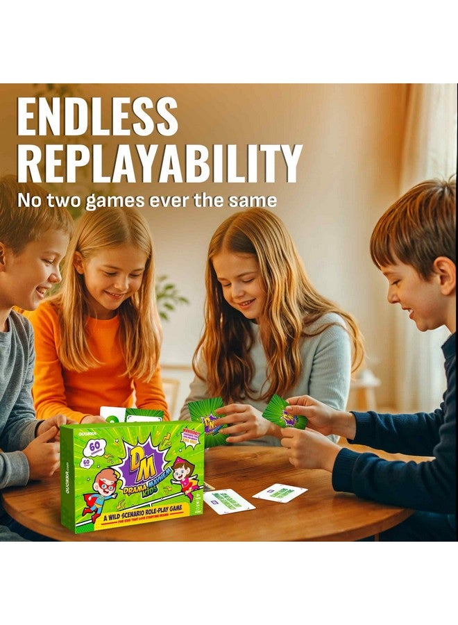 QUOKKA Charades Game for Kids - Acting & Improv Game with 120 Scenario & Quirk Cards - Fun Act It Out Theater Games Night | Drama Mayhem Original Pack - Image 5