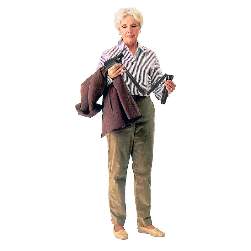 Carex Soft Grip Folding Cane - Foldable Walking Cane For Men and Women - Adjustable Height (33"-37"), Anti-Slip Rubber Tip, Soft Derby Style Ergonomic Handle, Black Cane - Image 5