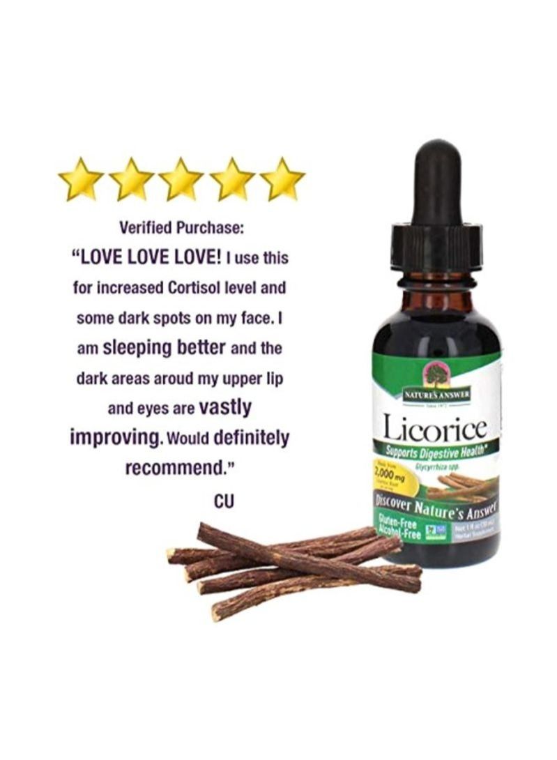 NATURE'S ANSWER Licorice Root Herbal Supplement 30Ml - Image 3
