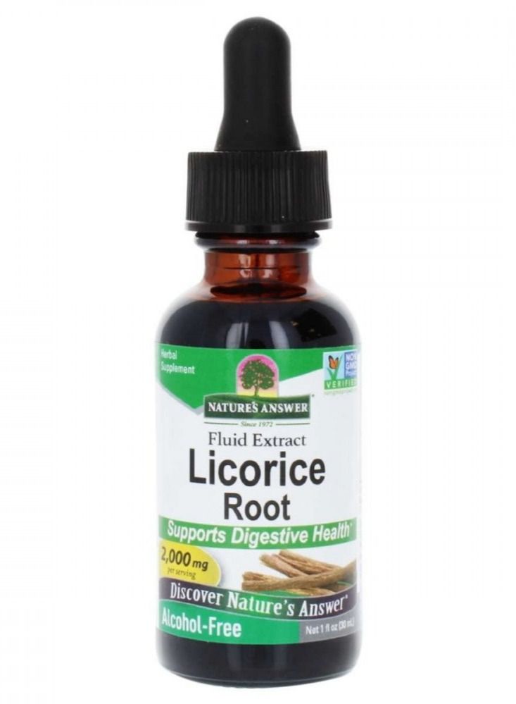 NATURE'S ANSWER Licorice Root Herbal Supplement 30Ml - Image 1