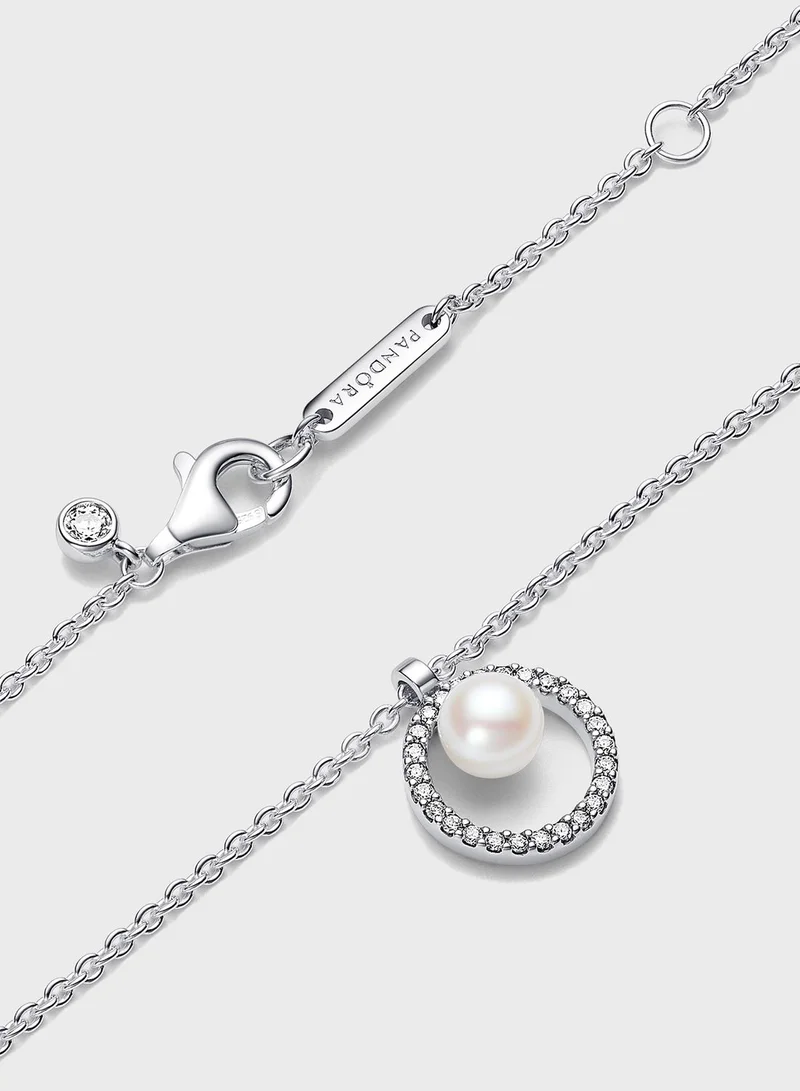 PANDORA Treated Freshwater Cultured Pearl & Pav Collier Necklace