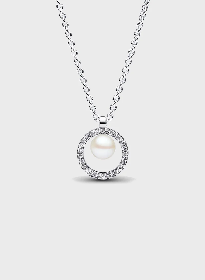 PANDORA Treated Freshwater Cultured Pearl & Pav Collier Necklace