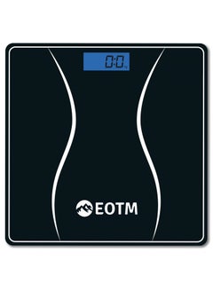 EOTM Professional Digital Body LCD Display Weight Scale Black  - Image 1