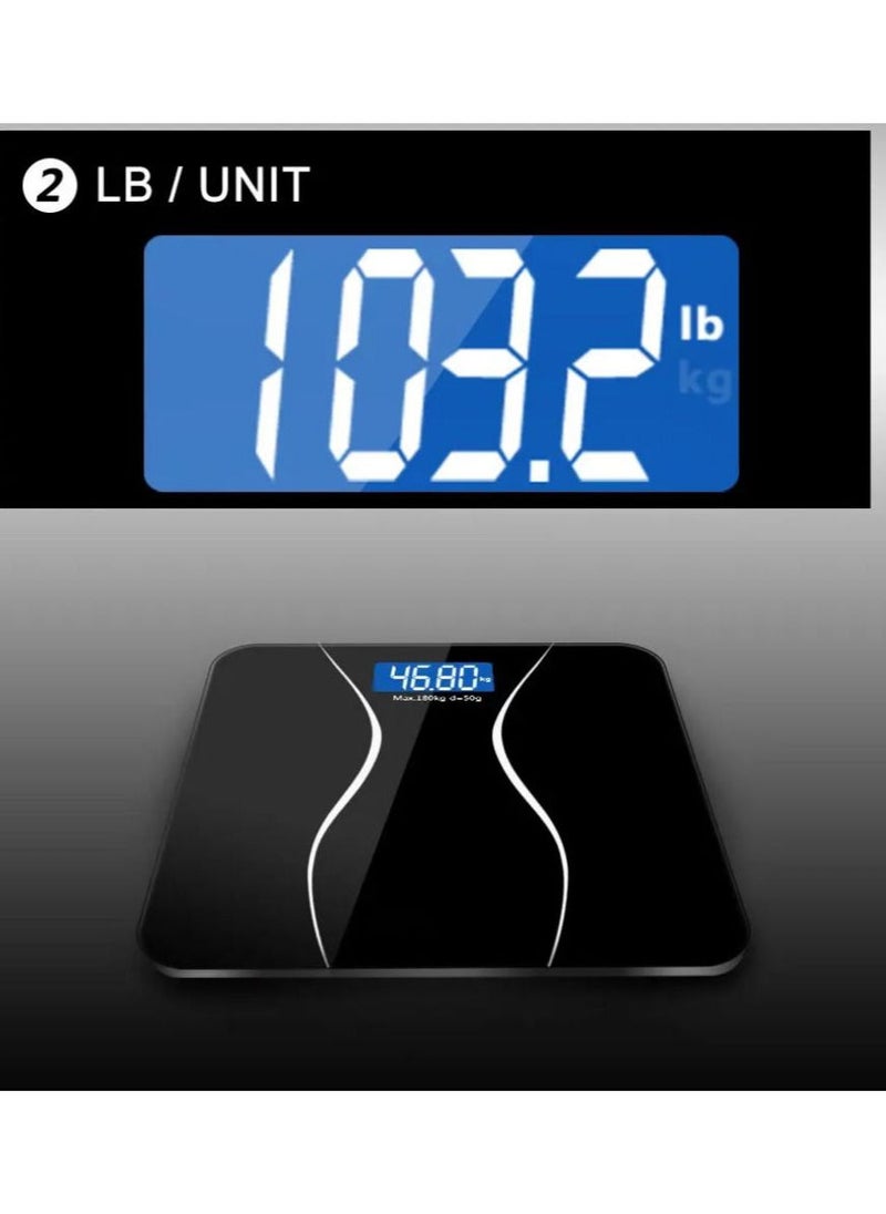 Professional Digital Body LCD Display Weight Scale Black - pzsku/ZDFB1AFD679CA23204D21Z/45/_/1683632870/aaf2b6fe-8a7d-43eb-bdf3-66b4c5ffe7ff