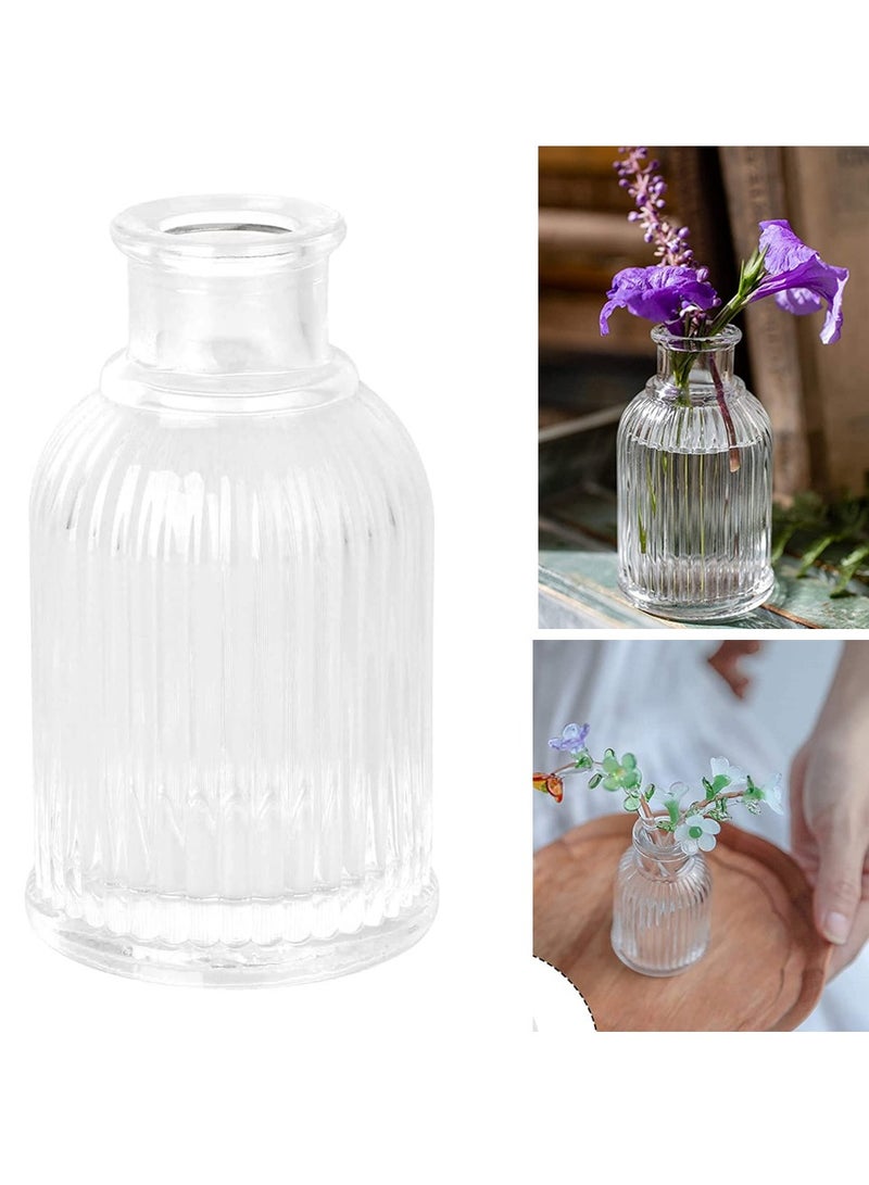 SYOSI Glass Flower Vase, SYOSI Modern Glass Vase Crystal Glass Bottle Roman Bottle Aromatherapy Bottle Decorative Centerpiece Vase Desktop Decoration for Home Office Wedding - Image 1