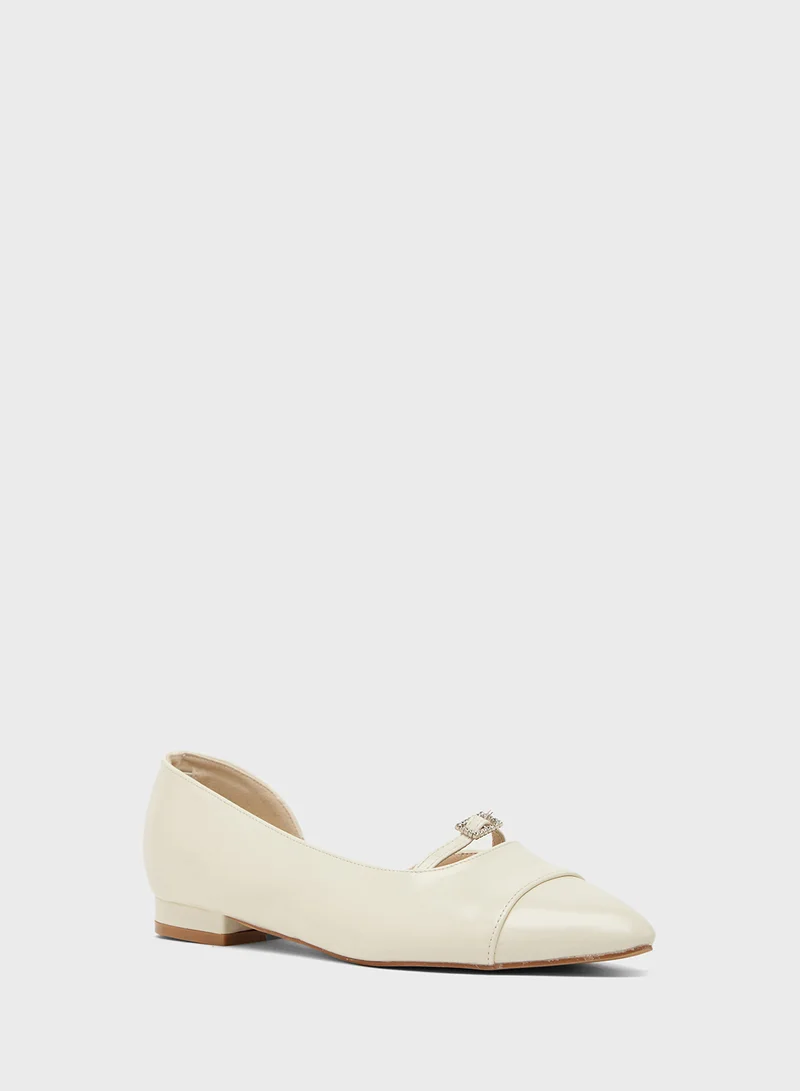 جينجر Pointed Ballerina Flat