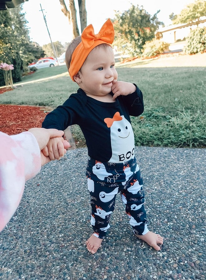 HIHA Baby Halloween Outfits Toddler Girls Boys One Piece Romper Ghost Pants Halloween Clothes (girls, 12-18 Months) - Image 2