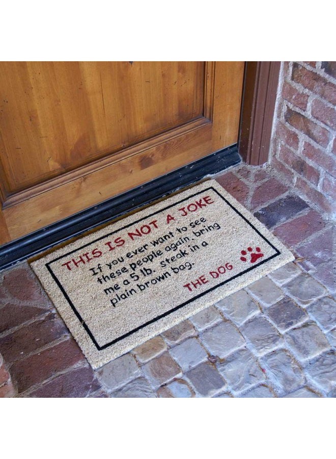 Rubber-Cal 10-106-026 Bring a 5 lbs. Steak Dog Door Mat, 18" x 30" - Image 4