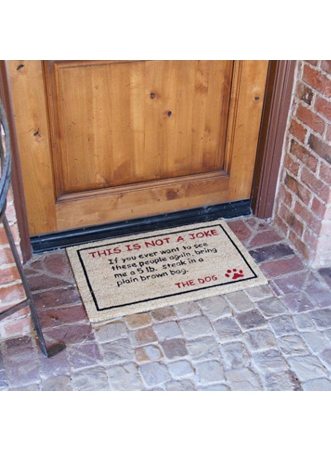 Rubber-Cal 10-106-026 Bring a 5 lbs. Steak Dog Door Mat, 18" x 30" - Image 2