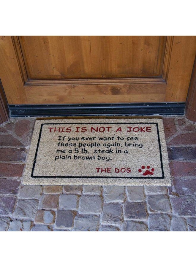 Rubber-Cal 10-106-026 Bring a 5 lbs. Steak Dog Door Mat, 18" x 30" - Image 3