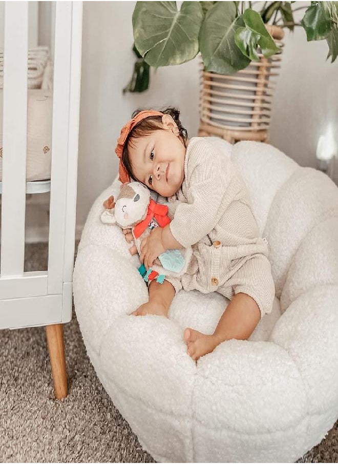 Itzy Ritzy - Itzy Ritzy - Itzy Lovey Including Teether, Textured Ribbons & Dangle Arms; Features Crinkle Sound, Sherpa Fabric and Minky Plush; Jolly The Reindeer - Image 1