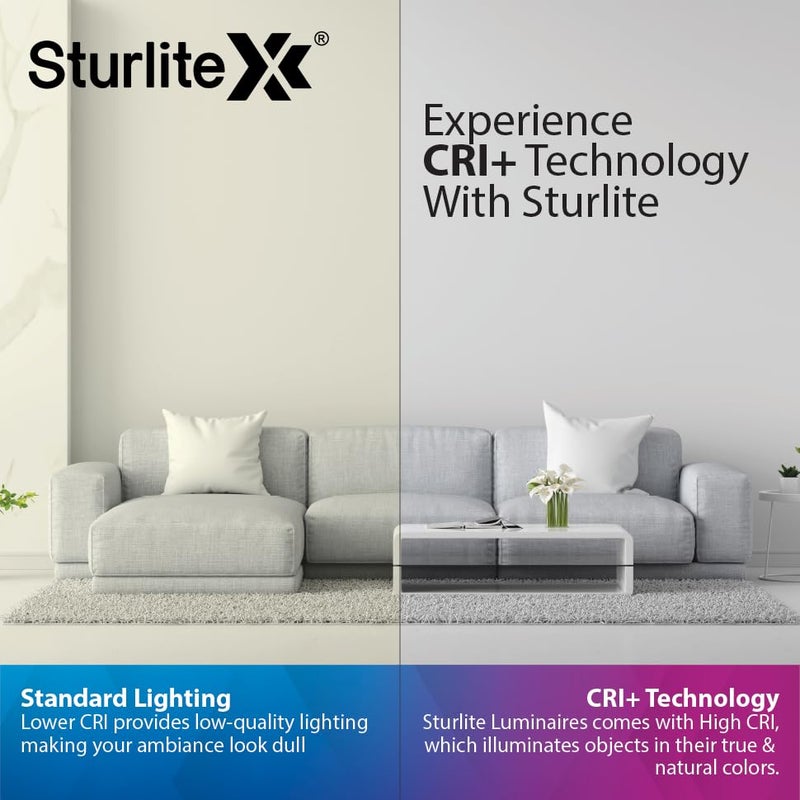 Sturlite S-FIT 30W Round LED Surface Light| 6500k Cool White Color Temperature| 2400 Lumens with CRI Tech for Accurate Color Representation - (Pack of 1) - Image 5