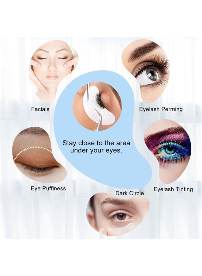 COOSKIN 100 Pairs Eye Gel Patches, Lint Free Eye Gel pads for Eyelash Extension Pads,Eye Mask Beauty Tool (Girl) - Image 5