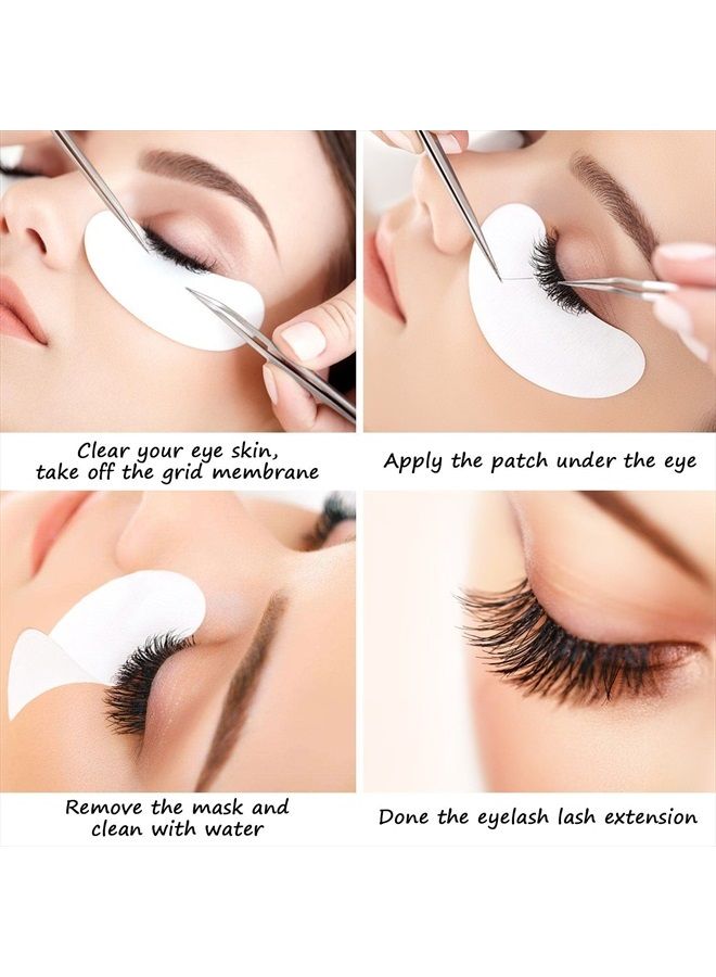 COOSKIN 100 Pairs Eye Gel Patches, Lint Free Eye Gel pads for Eyelash Extension Pads,Eye Mask Beauty Tool (Girl) - Image 4