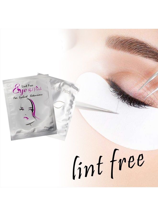 COOSKIN 100 Pairs Eye Gel Patches, Lint Free Eye Gel pads for Eyelash Extension Pads,Eye Mask Beauty Tool (Girl) - Image 3