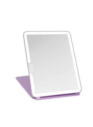 Eclipse LED Lighted Travel Vanity Makeup Mirror | 3 Colour Light, Compact, Portable, Lighted, Rechargeable, Illuminated Mirror | Perfect for Travel, Makeup & Beauty Needs | Lavender - pzsku/ZDFB1F0E05446345644CFZ/45/_/1686695100/2a6084f6-ad1c-4706-b776-ea58666b523c