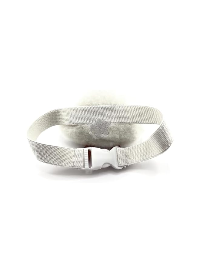 The Bros أربطة ستائر 2 عبوة، أربطة ستائر سحابية على شكل سحابة كرتونية، أربطة ستائر لطيفة للأطفال الفتيات لغرفة المعيشة وغرفة النوم وديكور الحضانة والمكتب المنزلي (أبيض) - Image 5