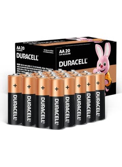 Duracell AA 1.5V Alkaline Batteries, LR06 / MN1500, Pack of 20  - Image 1