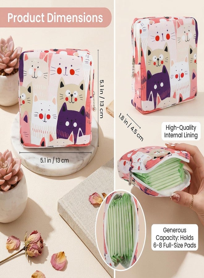 ADLABLD 3Pcs Sanitary Pad Pouch, Sanitary Napkin Bag Pads for Women Pads Bags - Image 3