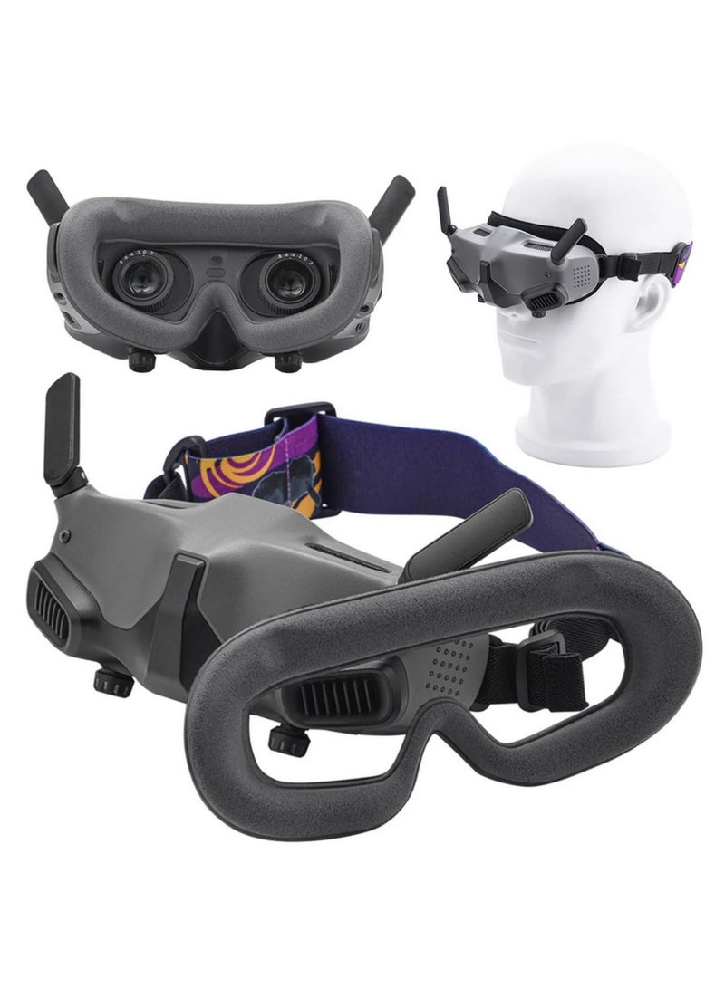 Sponge Eye Pad Face Cushion Cover Anti Light Leakage Face Padding Accessories Eye Mask Pad for DJI AVATA Goggles 2 Replacement Foam Cushion Enhances Comfort and Blocks Light Effectively - Image 5