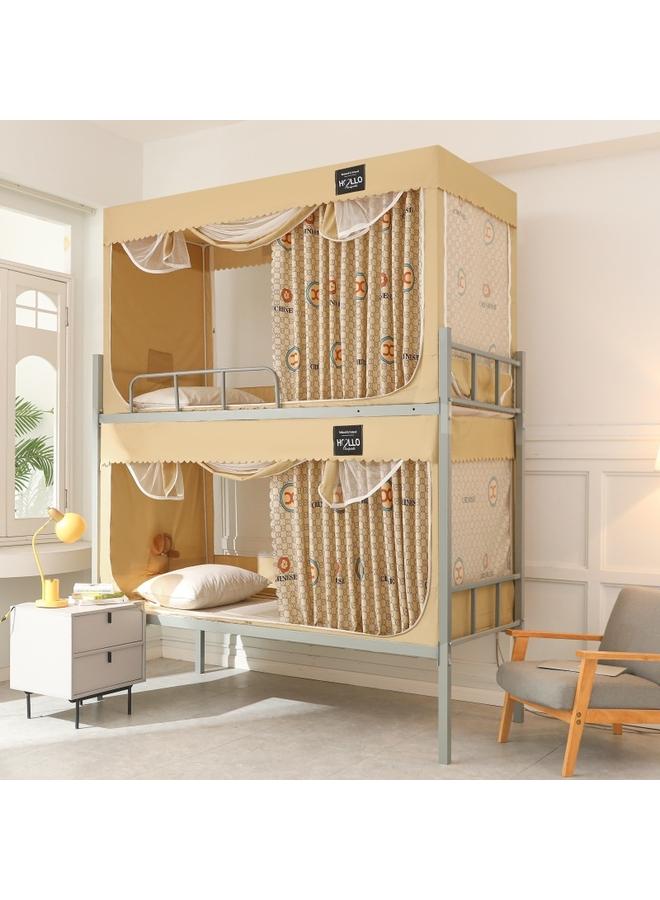 Bluejw New Students Upper And Lower Bunk Dormitory Bed Mosquito Net Single Bed Partition Curtain Dustproof Top Shading Bedroom 0.9 Bed Wholesale - Image 2