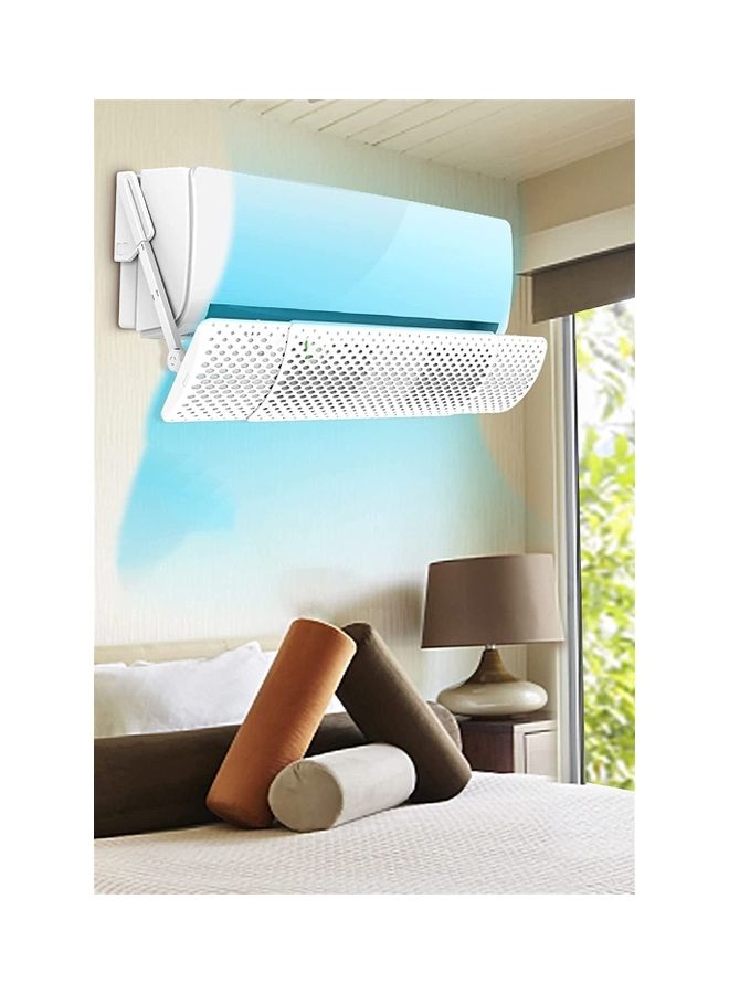 NIBEMINENT Adjustable Air Conditioner Deflector T124 White  - Image 4