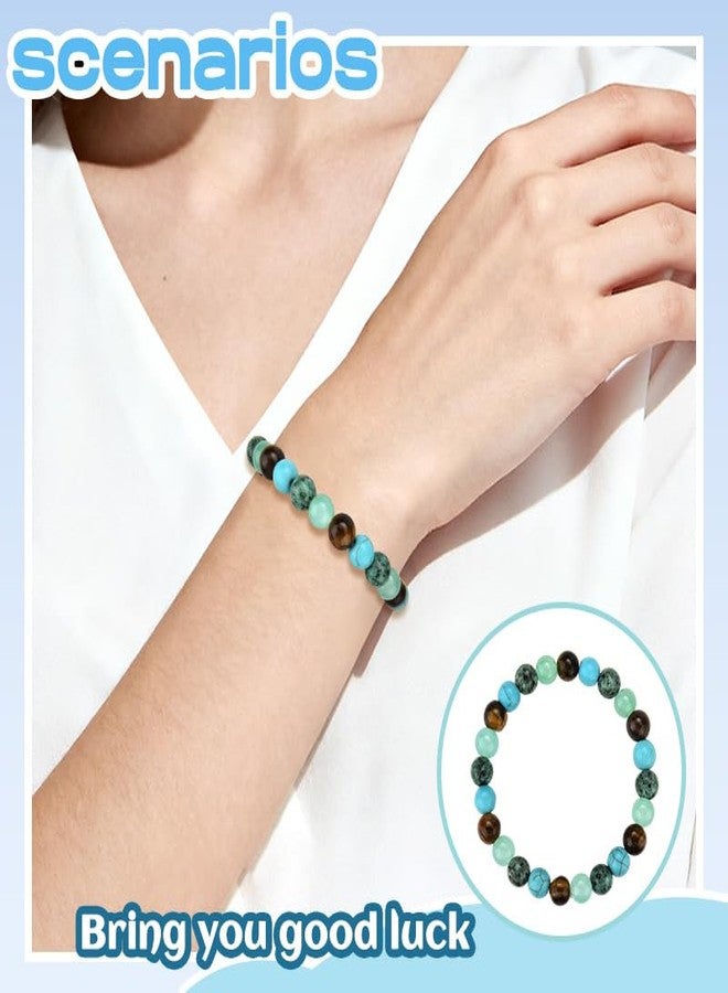 Sisadodo Anxiety Stress Relief Bracelet for Men Women Healing Stone Bracelets for Friend Positive Protection Beads Bracelet for Son Daughter Birthday Christmas Gifts for Women Lucky Bracelets with Message Card - Image 3