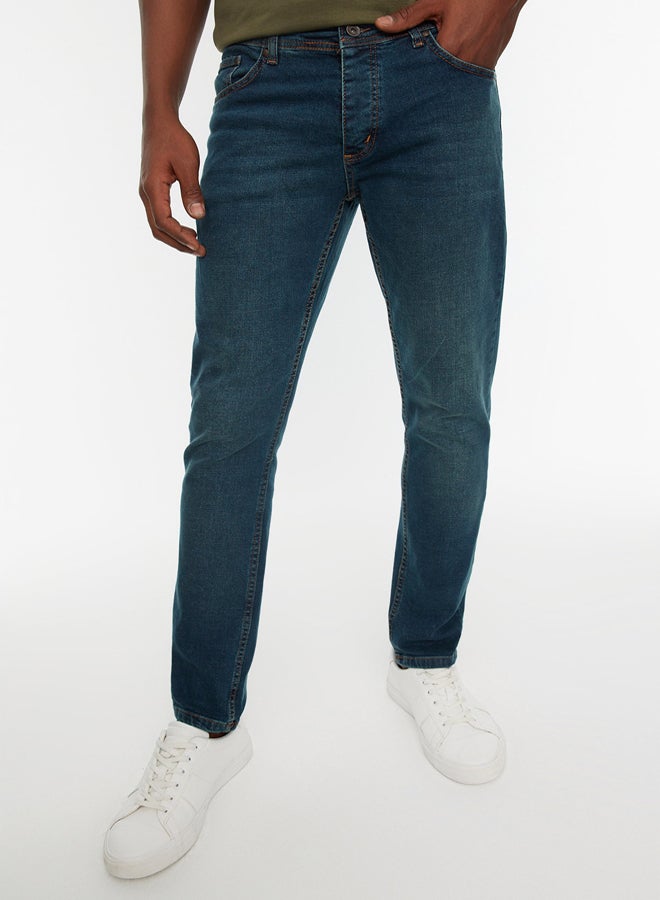 trendyol Indigo Stretch Fabric Skinny Slim Fit Jeans - Image 1