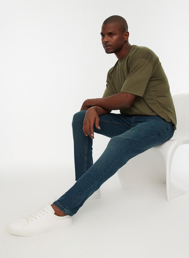 trendyol Indigo Stretch Fabric Skinny Slim Fit Jeans - Image 3