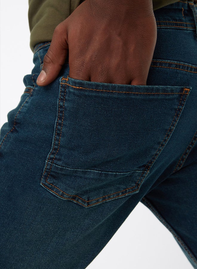 trendyol Indigo Stretch Fabric Skinny Slim Fit Jeans - Image 4