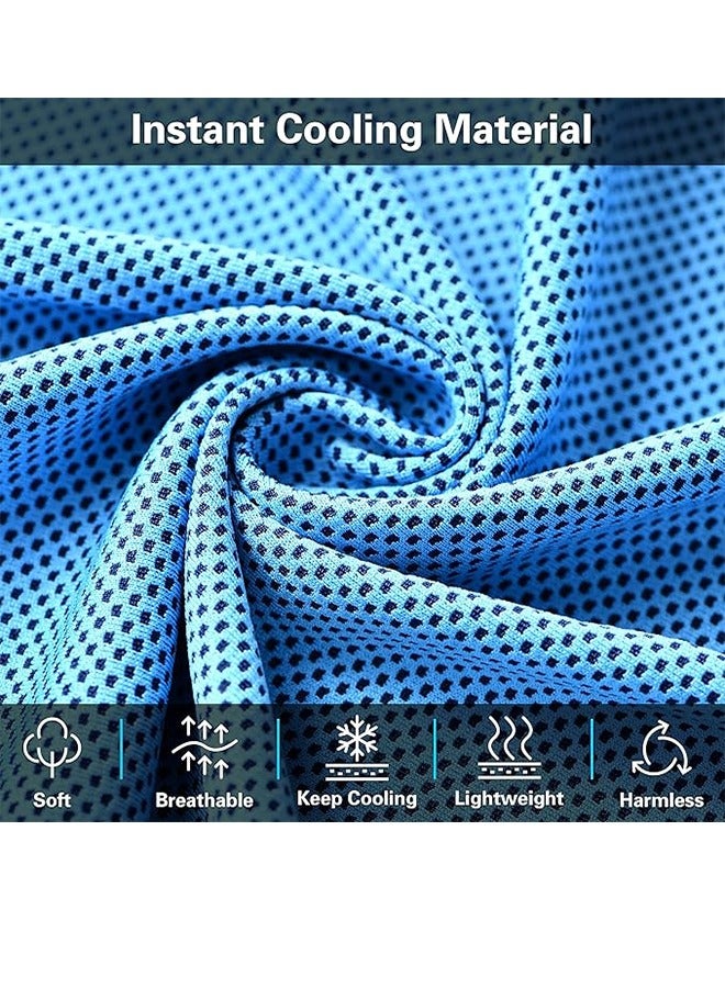 Cooling Towels - 4 Pack Cooling Towels (40" x 12"), Neck And Face Cooling Towels, Microfiber Soft Breathable Cooling Towels For Hot Weather - Image 4