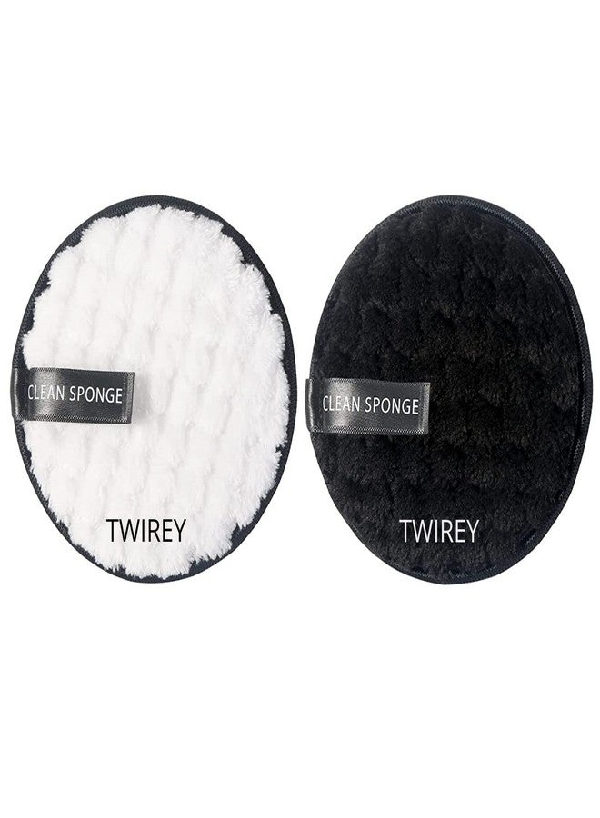 TWIREY Reusable Makeup Remover Cotton pads Cotton Pads for Face Cleansing Removes Heavy Eyeshadow and Makeup Double Sided Makeup Remover pads- Pack of 2 (MULTICOLOUR) - Image 1