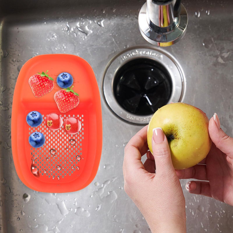 Space Saving Saddle Shaped Kitchen Sink Drain Colander Basket For Fruit Vegetable Draining - Image 4