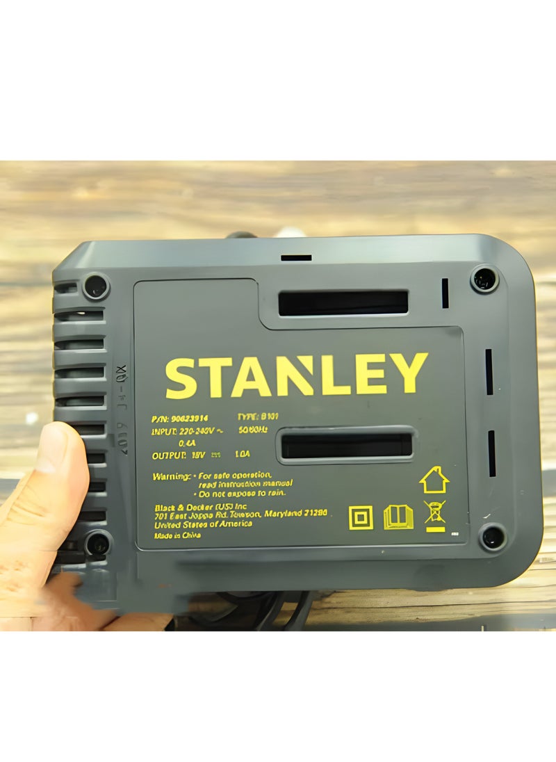 Stanley - STANLEY SC202 Battery Charger 18V 1.0A - Fast and Efficient Charging - Image 1