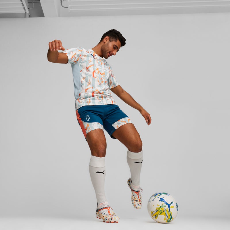 PUMA NEYMAR JR Creativity Mens Blue Football Shorts - Image 4