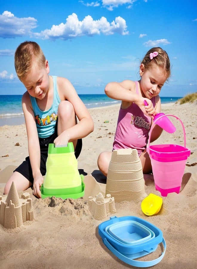 Shindel Collapsible Bucket for Kids, Foldable Pail Bucket for Beach Toys, Summer Toys, Camping Gear, Beach Party, Fishing, and Fun Summer Activities - Image 4
