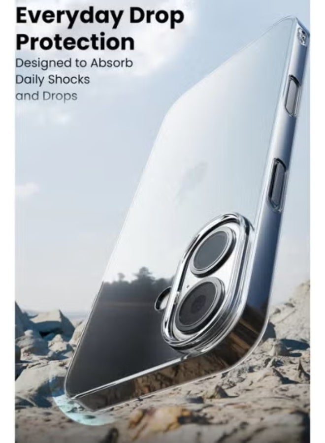 JAJEEK Case Cover For iPhone 17 | Ultra Clear Flexible Shockproof Silicone Back Cover with Raised Edge Bumper Protection | Anti-Yellow Transparent Slim TPU Protective Phone Case – Clear - Image 3