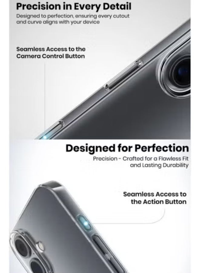 JAJEEK Case Cover For iPhone 17 | Ultra Clear Flexible Shockproof Silicone Back Cover with Raised Edge Bumper Protection | Anti-Yellow Transparent Slim TPU Protective Phone Case – Clear - Image 5