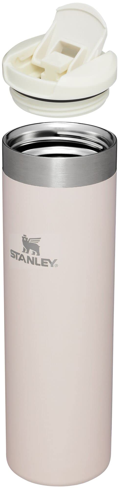 Stanley AeroLight Transit Bottle, Vacuum Insulated Tumbler for Coffee, Tea and Drinks with Ultra-Light Stainless Steel 20oz, Rose Quartz Glimmer - Image 2