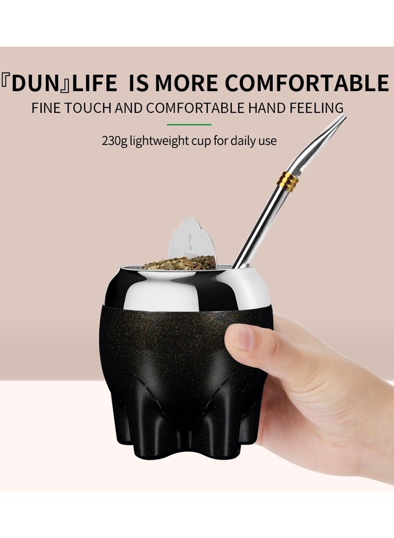 CUOPRU Stainless steel Argentine yerba mate tea cup, yerba mate tea cup, cute elephant shape, with filter - Image 2