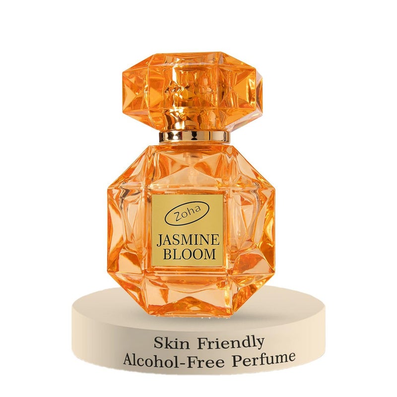 Zoha Jasmine Bloom - Jasmine Perfume for Women and Men, Skin-Friendly, Alcohol-Free Perfume Oil, Travel Size Clean Parfum, 30ml Spray - Image 1
