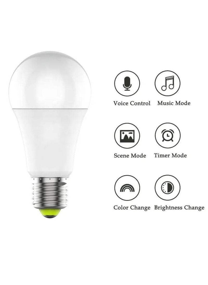 MOCOM - 12W LED Smart Bulb with Alexa, Echo, Google Home, Google Assistant - Image 1