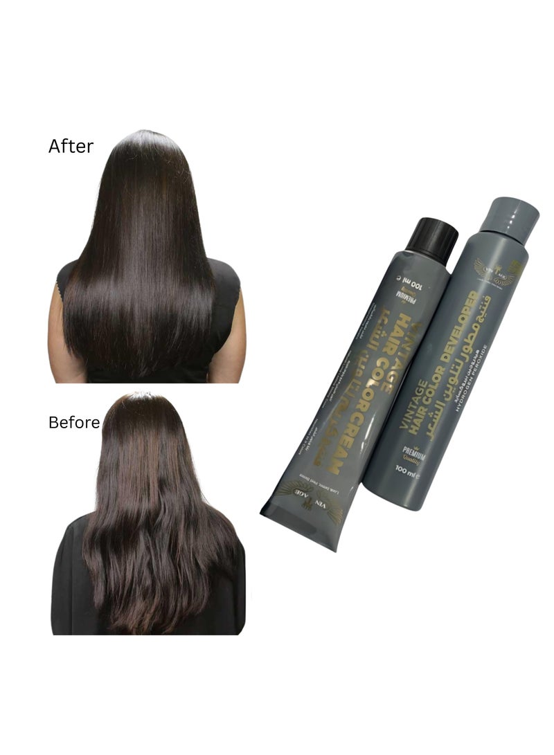 فينتاج كريم شعر فينتاج آبل أنيروبك – صبغة شعر عضوية 100% وكريم تلوين طبيعي، 200 مل (10 في 1)، متوفر بثلاث درجات وروائح فريدة. عبوة من 5 قطع - Image 2