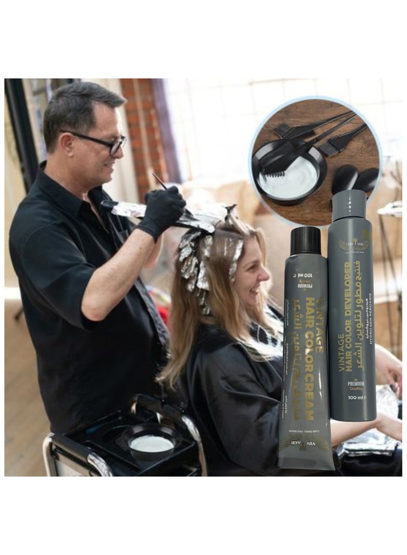 فينتاج كريم شعر فينتاج آبل أنيروبك – صبغة شعر عضوية 100% وكريم تلوين طبيعي، 200 مل (10 في 1)، متوفر بثلاث درجات وروائح فريدة. عبوة من 5 قطع - Image 3