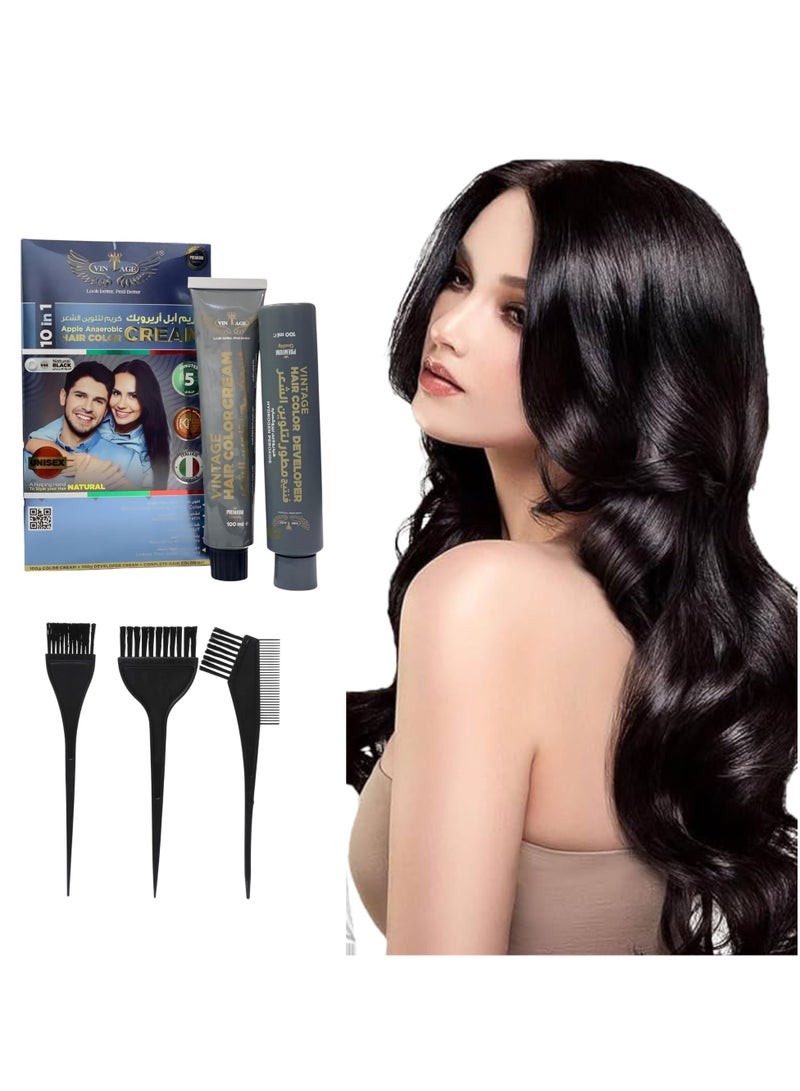 فينتاج كريم شعر فينتاج آبل أنيروبك – صبغة شعر عضوية 100% وكريم تلوين طبيعي، 200 مل (10 في 1)، متوفر بثلاث درجات وروائح فريدة. عبوة من 5 قطع - Image 4