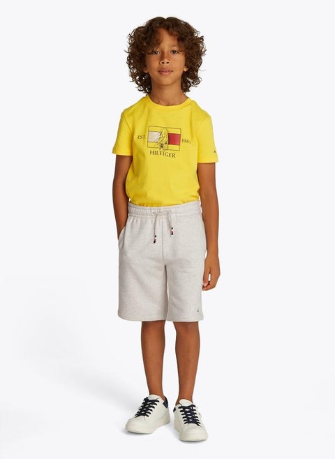 Kids Drawstring Varsity Sweatshorts