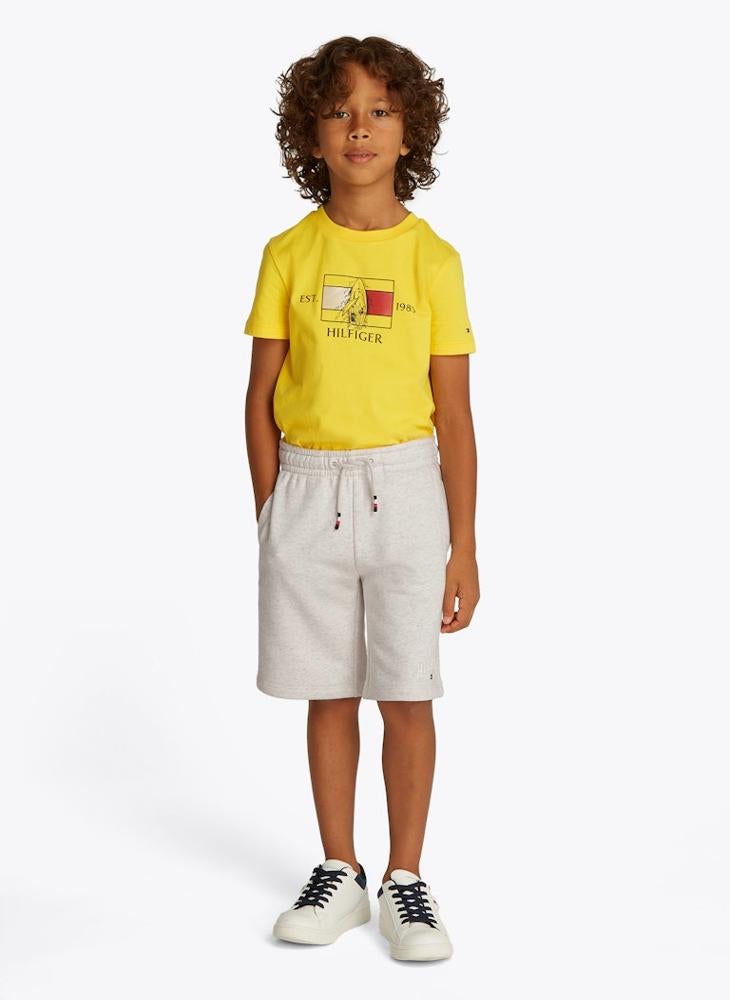 TOMMY HILFIGER Kids Drawstring Varsity Sweatshorts  - Image 1